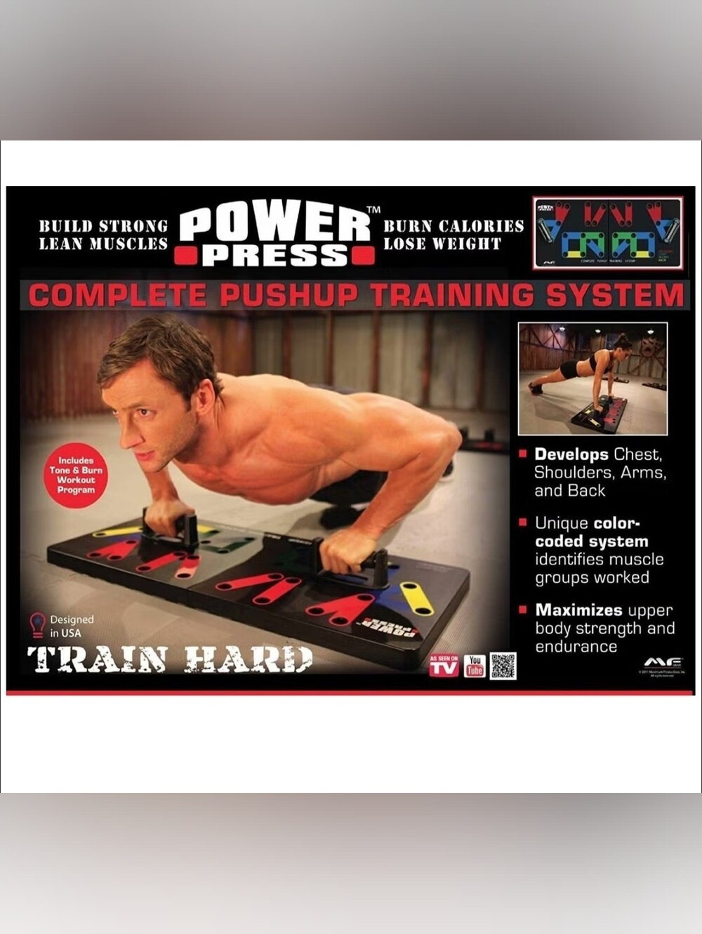 Power Press Original Complete Pushup Training System
